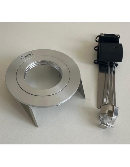 Leucos 0301325100007 Sd-803 fester runder einbaustrahler gu5,3 aluminiumfarbe d.60mm